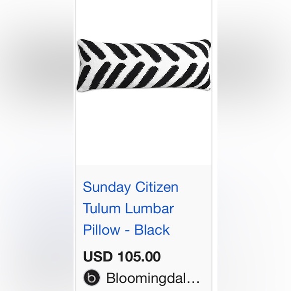 Black and White Oversize Lumbar Pillow
Sunday Citizen - Picture 8 of 9
